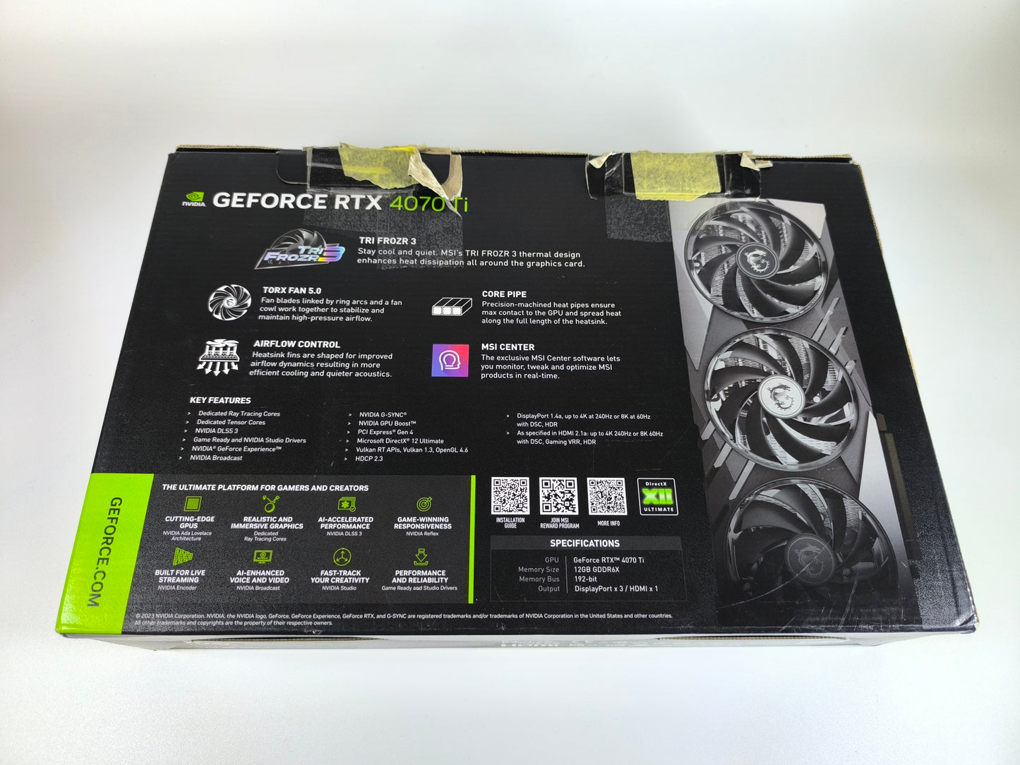 MSI RTX 4070 TI 12GB Gaming X Slim mit OVP - Refurbished