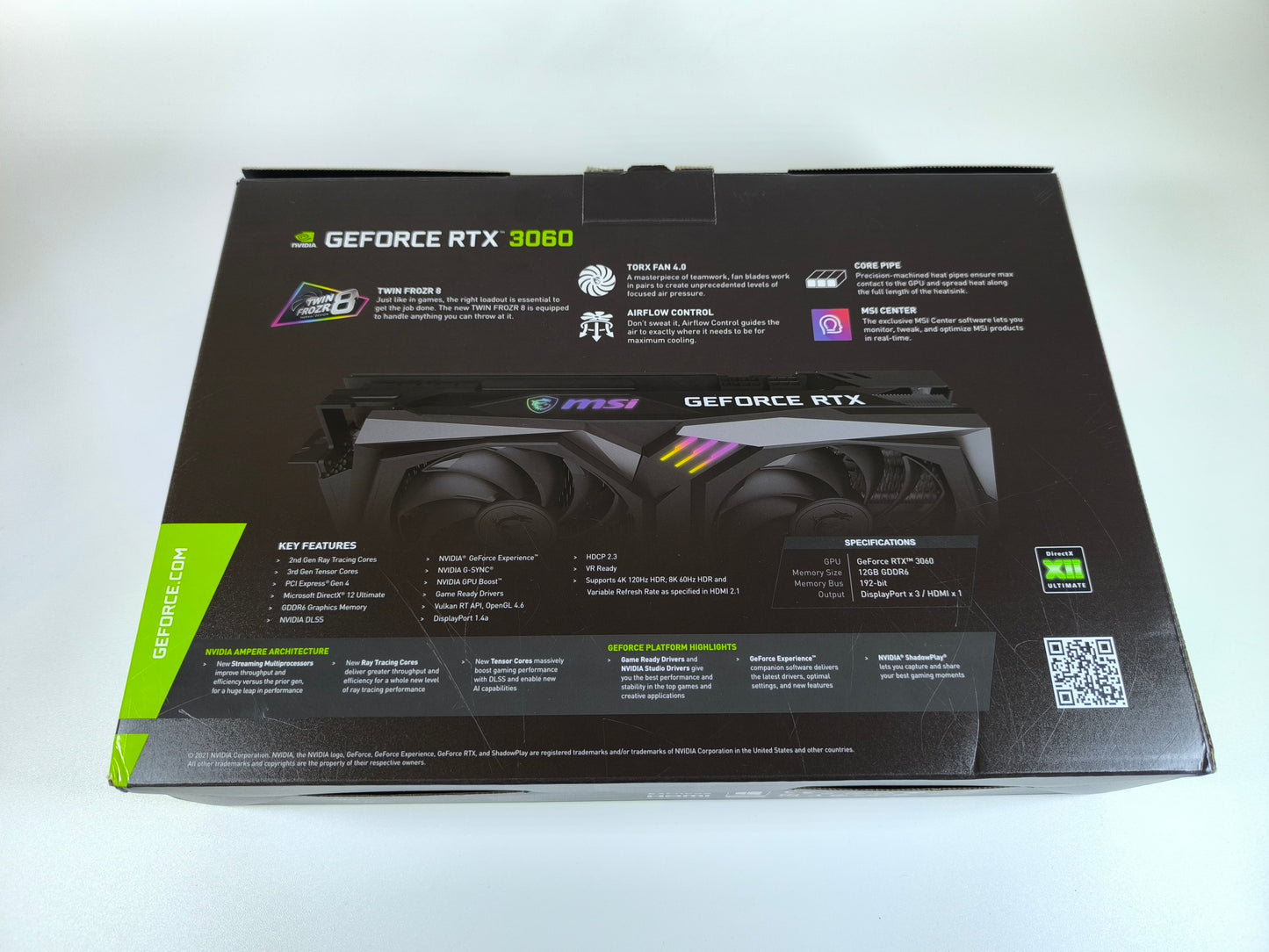 MSI RTX 3060 12GB Gaming X Dual mit OVP - Refurbished