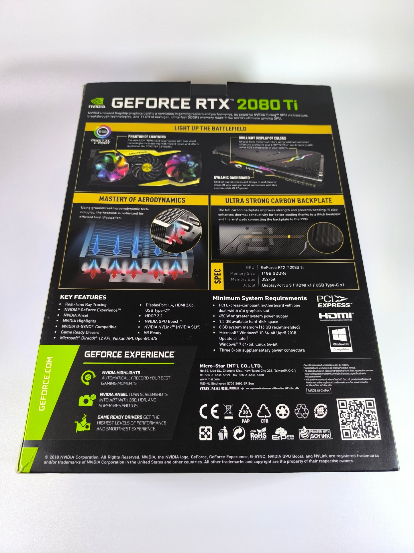 MSI RTX 2080 TI 11GB Lightning Z mit OVP - Refurbished