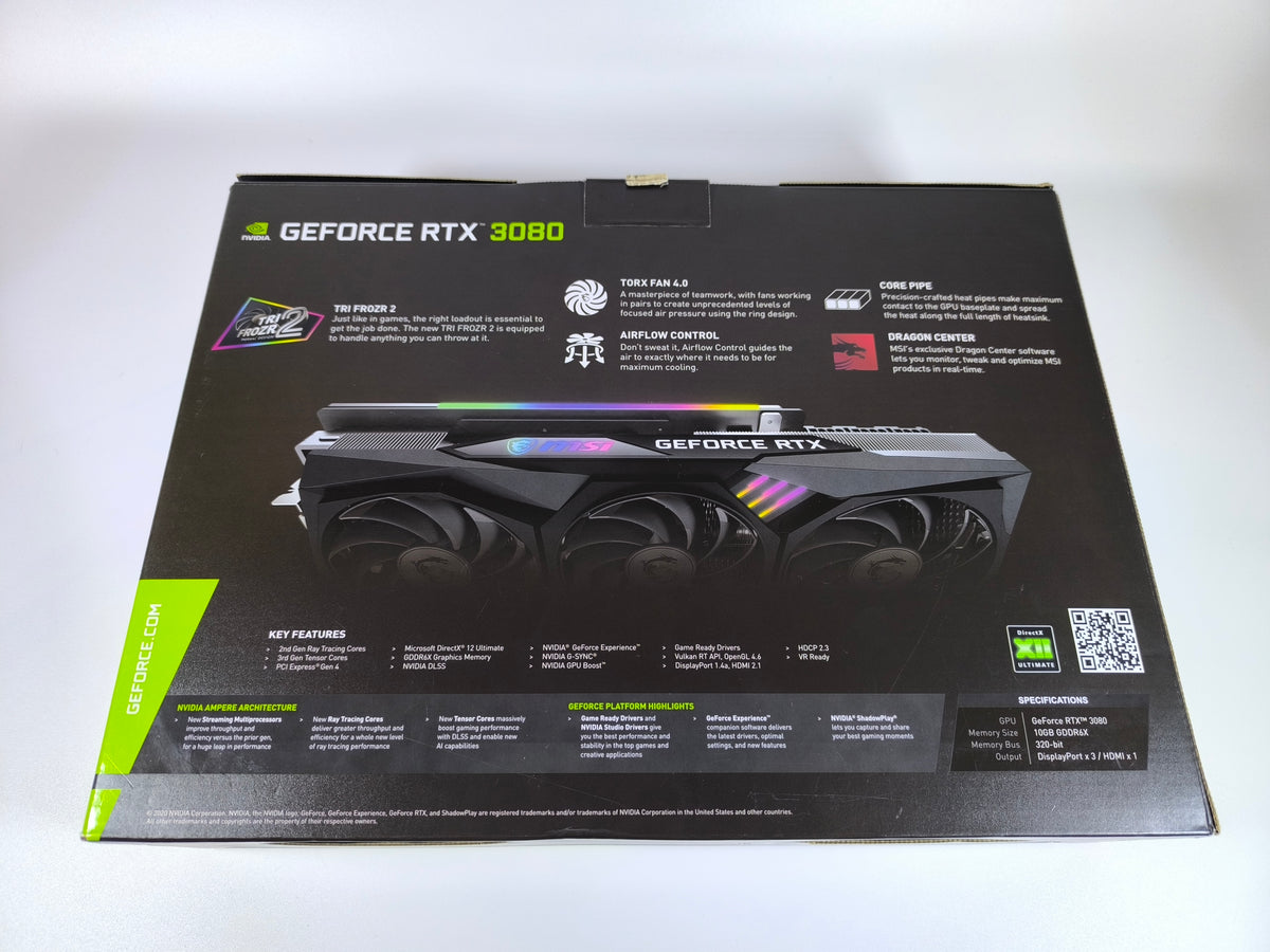 MSI RTX 3080 10GB Gaming X mit OVP - Refurbished