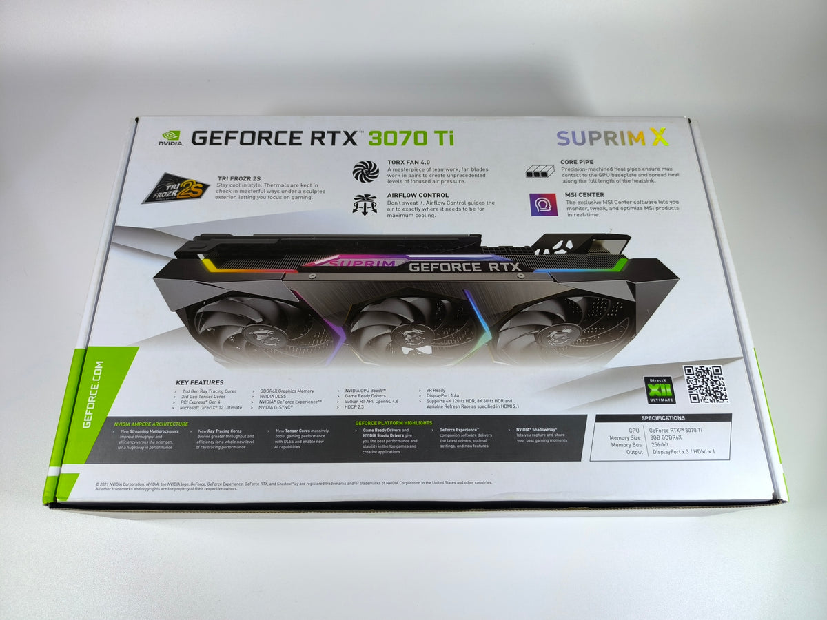 MSI RTX 3070 TI 8GB Suprim X mit OVP - Refurbished