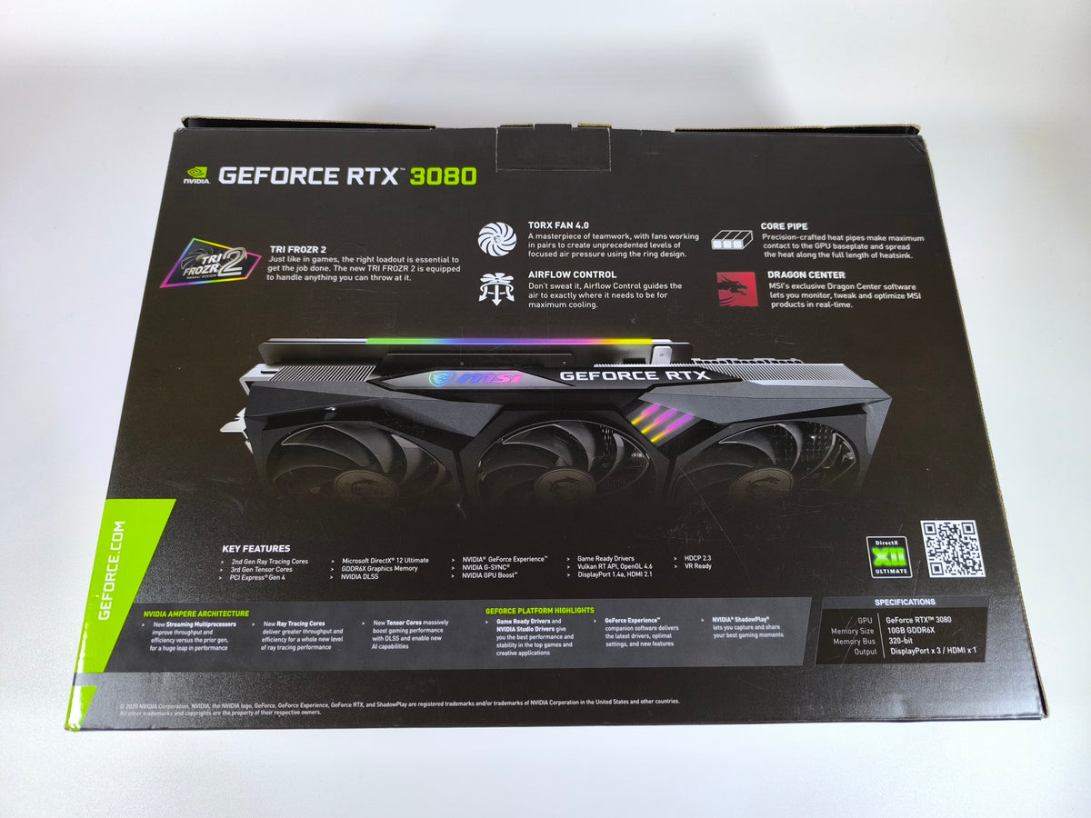 MSI RTX 3080 10GB Gaming X mit OVP - Refurbished