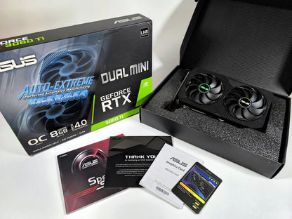 Asus RTX 3060 TI 8GB Dual Mini OC V2 mit OVP (B-Ware) - Refurbished