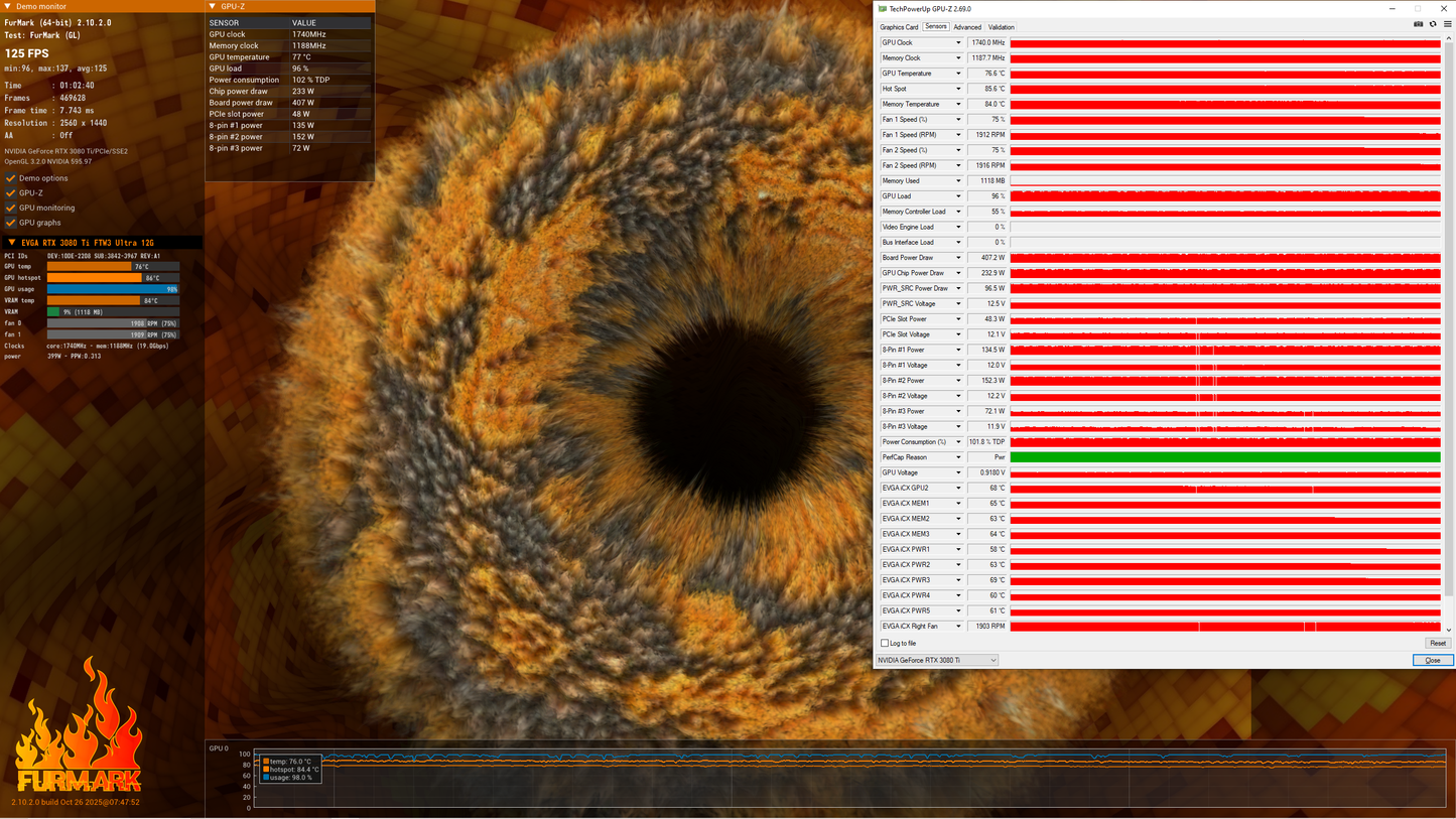 EVGA RTX 3080 TI 12GB FTW3 Ultra - Refurbished