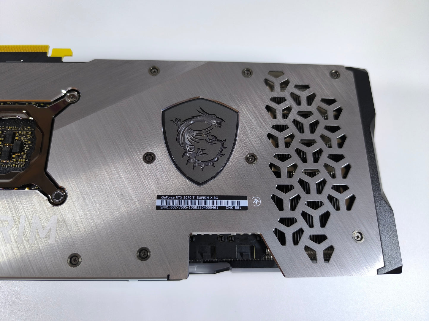 MSI RTX 3070 TI 8GB Suprim X - Refurbished